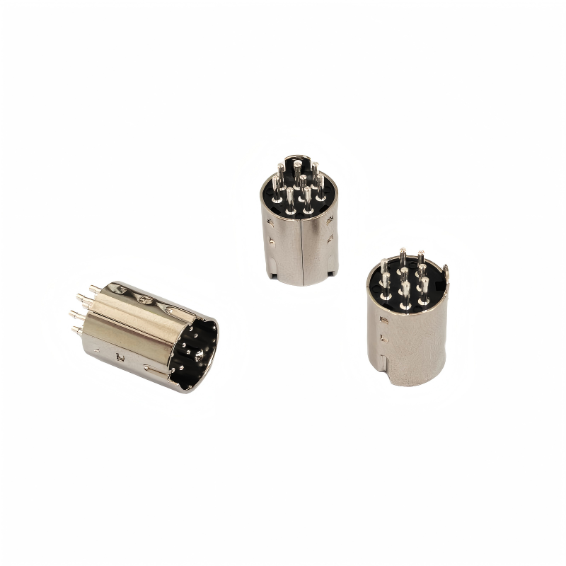 MINI DIN 8P车针公头（银）