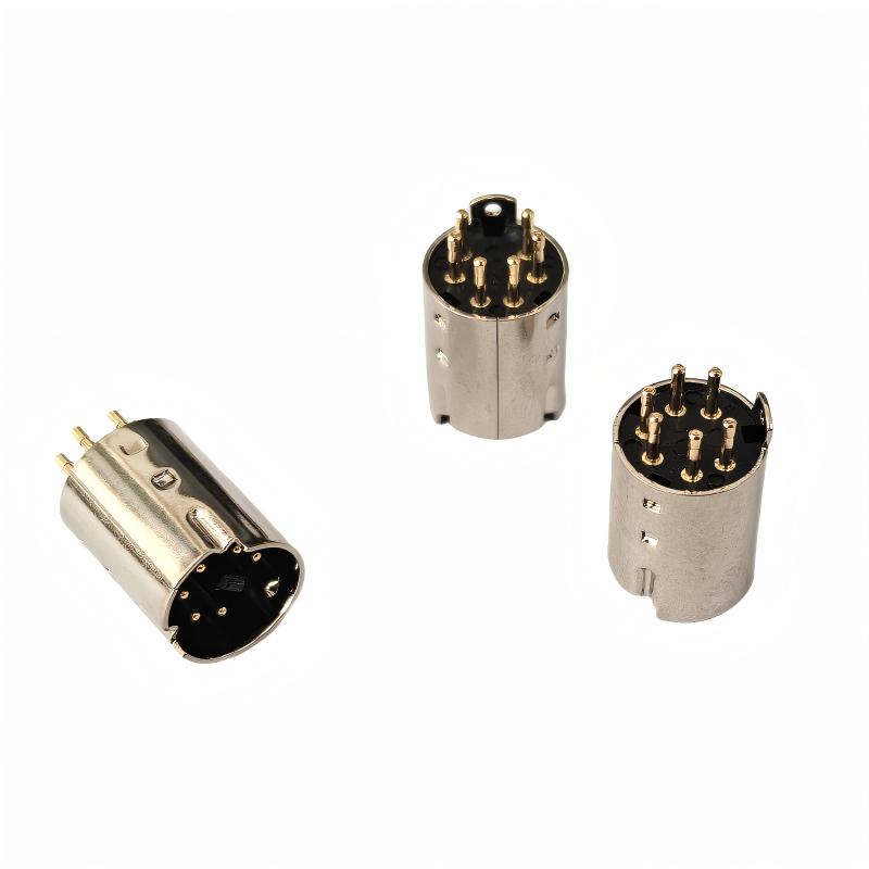 MINI DIN 6P车针公头（金）