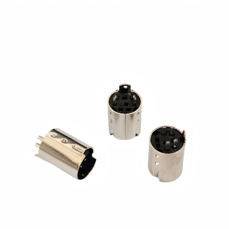 MINI DIN 4P冲针公头（锡）