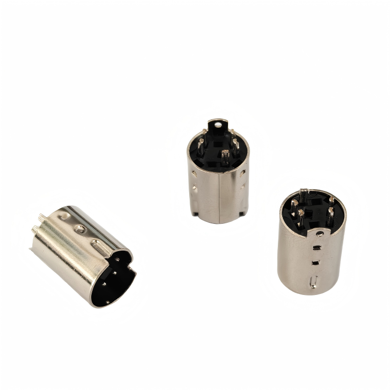 MINI DIN 5P冲针公头（锡）