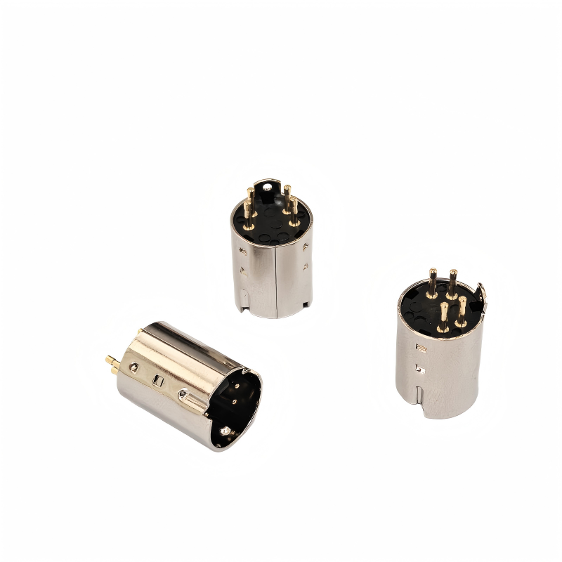 MINI DIN 4P车针公头（金）