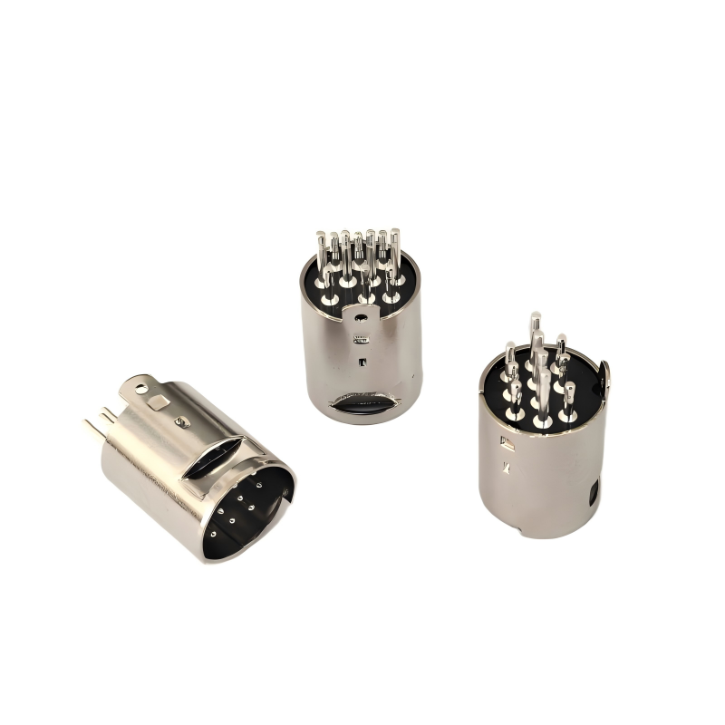 MINI DIN 10P车针公头大窗口