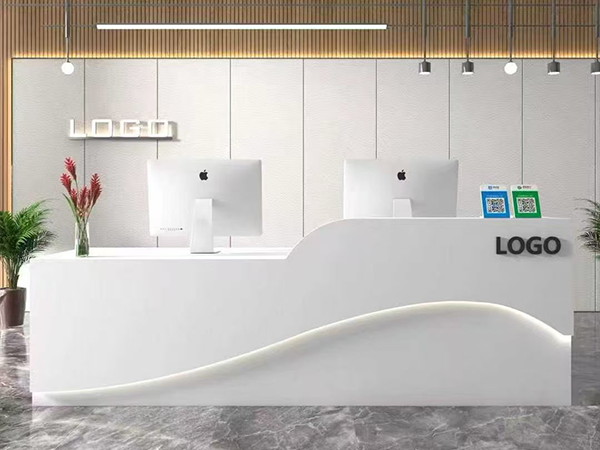 ZF-809现代轻奢简约接待前台