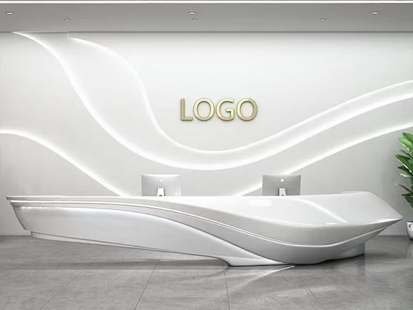 ZF-810现代轻奢简约接待前台