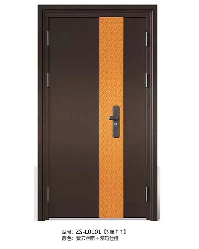 ZS-L0101子母精雕铸铝入户门