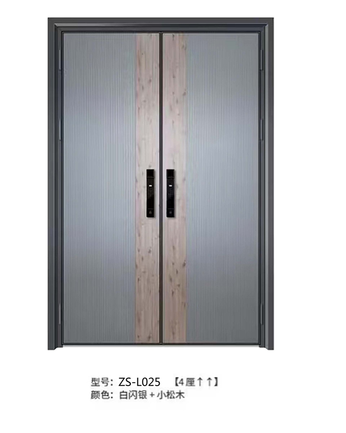 ZS-L025对开精雕铸铝入户门
