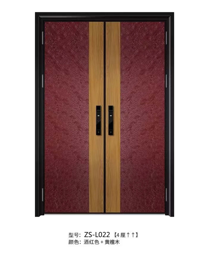 ZS-L022对开精雕铸铝入户门