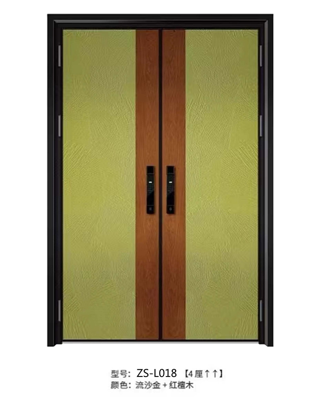 ZS-L018对开精雕铸铝入户门
