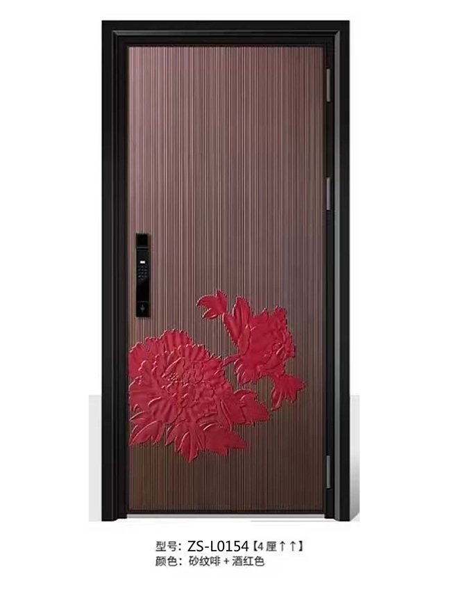 ZS-L0154单开精雕铸铝入户门