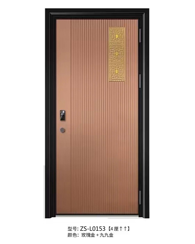 ZS-L0153单开精雕铸铝入户门