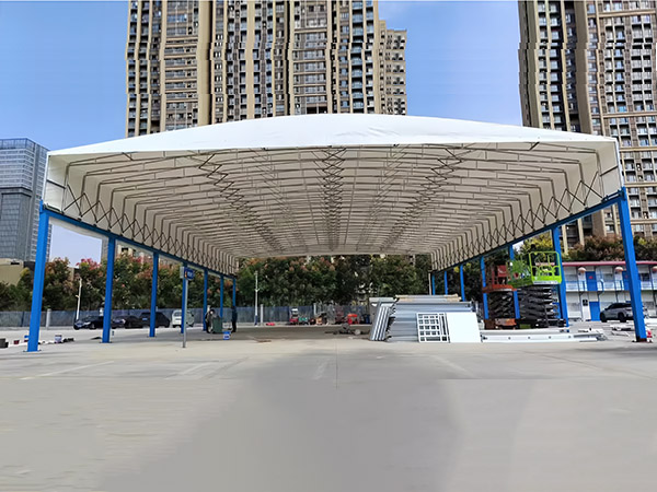 立柱架空电动棚