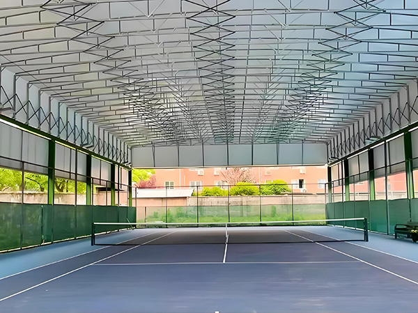 胡志明平新郡网球场电动棚