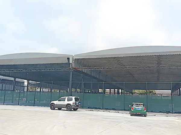 芽庄市立柱电动棚