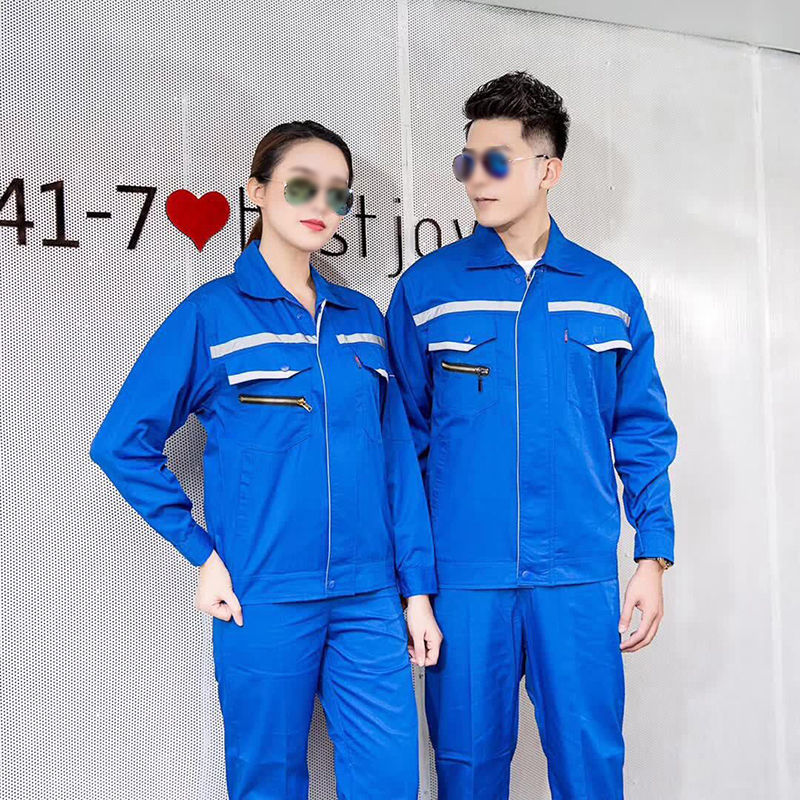 长袖工作服套装男春秋...