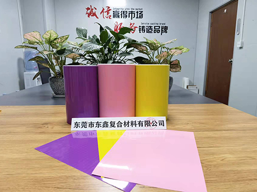 Purple coated paper