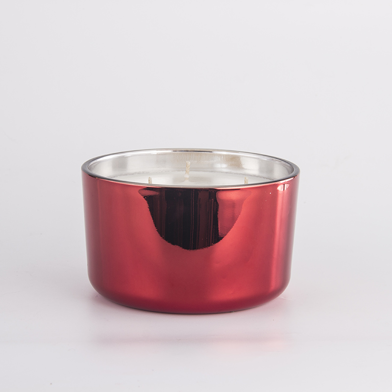 电镀红色三芯杯