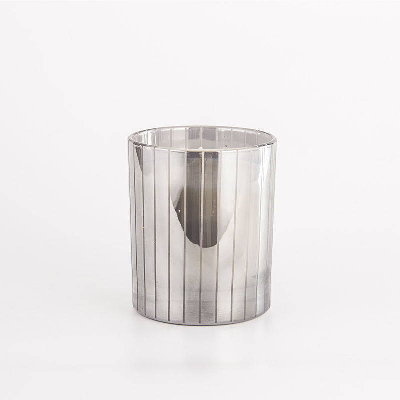 镭射银条纹杯