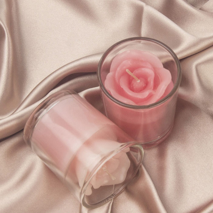 高透玻璃杯蜡烛