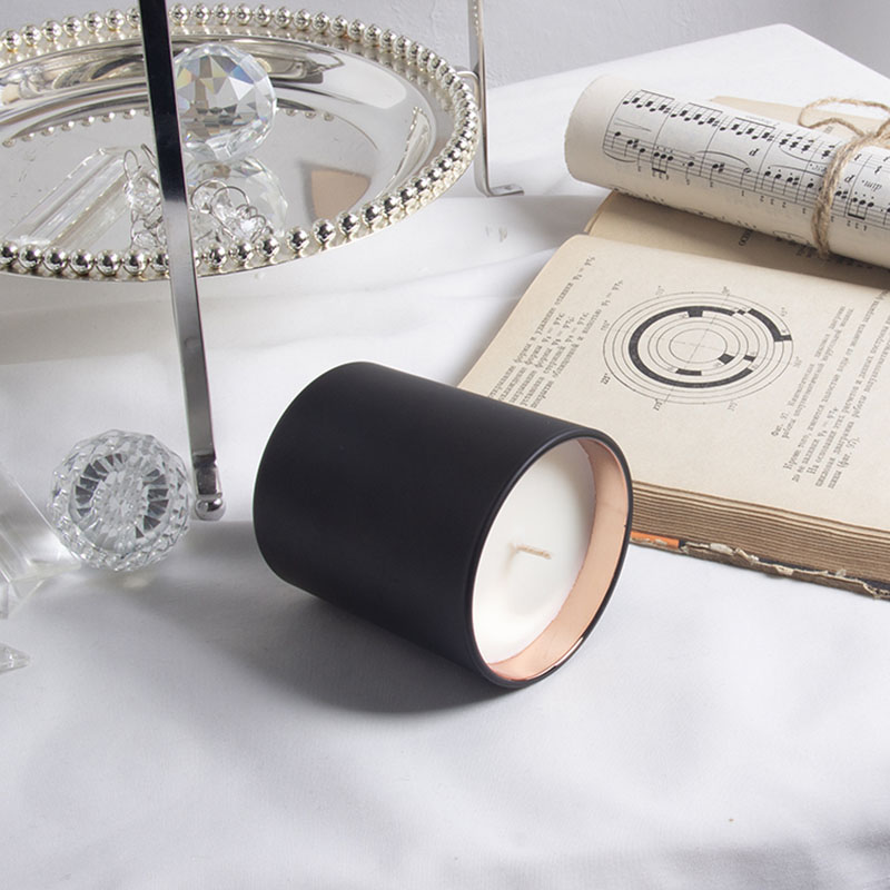 外喷漆+内电镀玻璃杯蜡烛