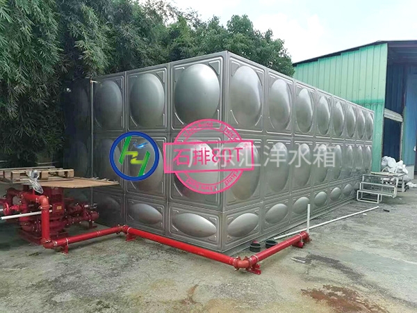石排工厂80T不锈钢消防水箱