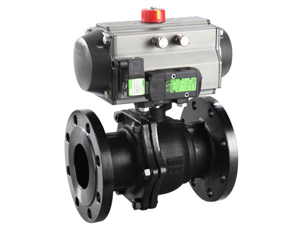 气动碳钢法兰球阀