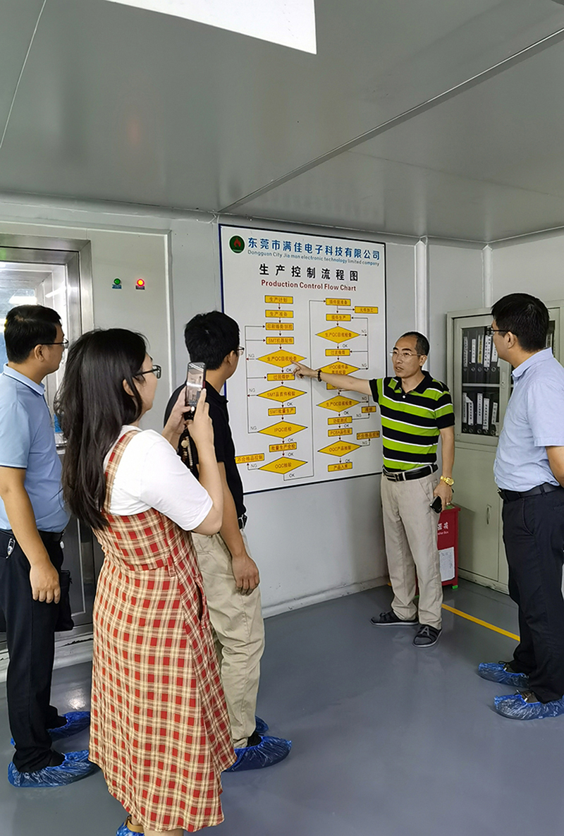 热烈欢迎横沥镇政府领导莅临满佳物联总部参观指导