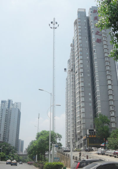 集束路灯杆