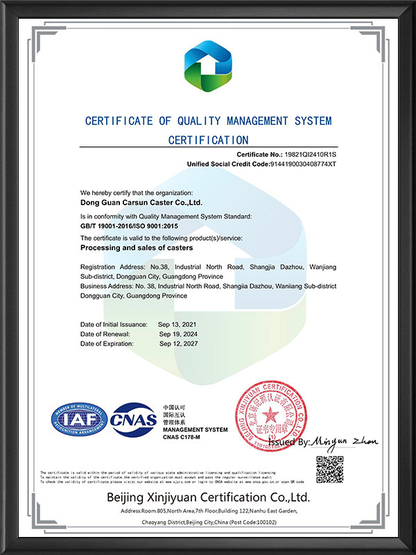 ISO-英文证书