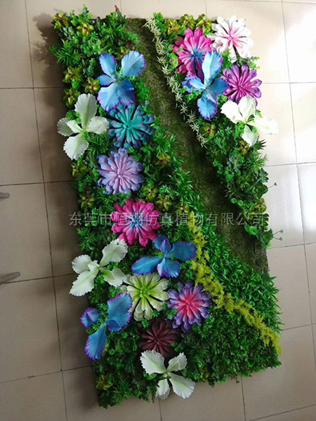 花型PU仿真植物墙 
