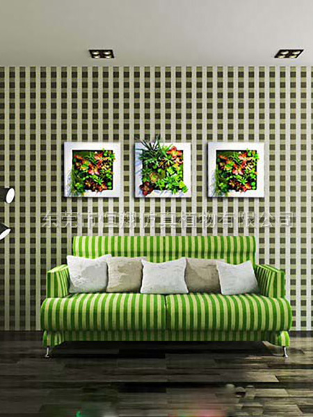 室内精品仿真植物墙设...