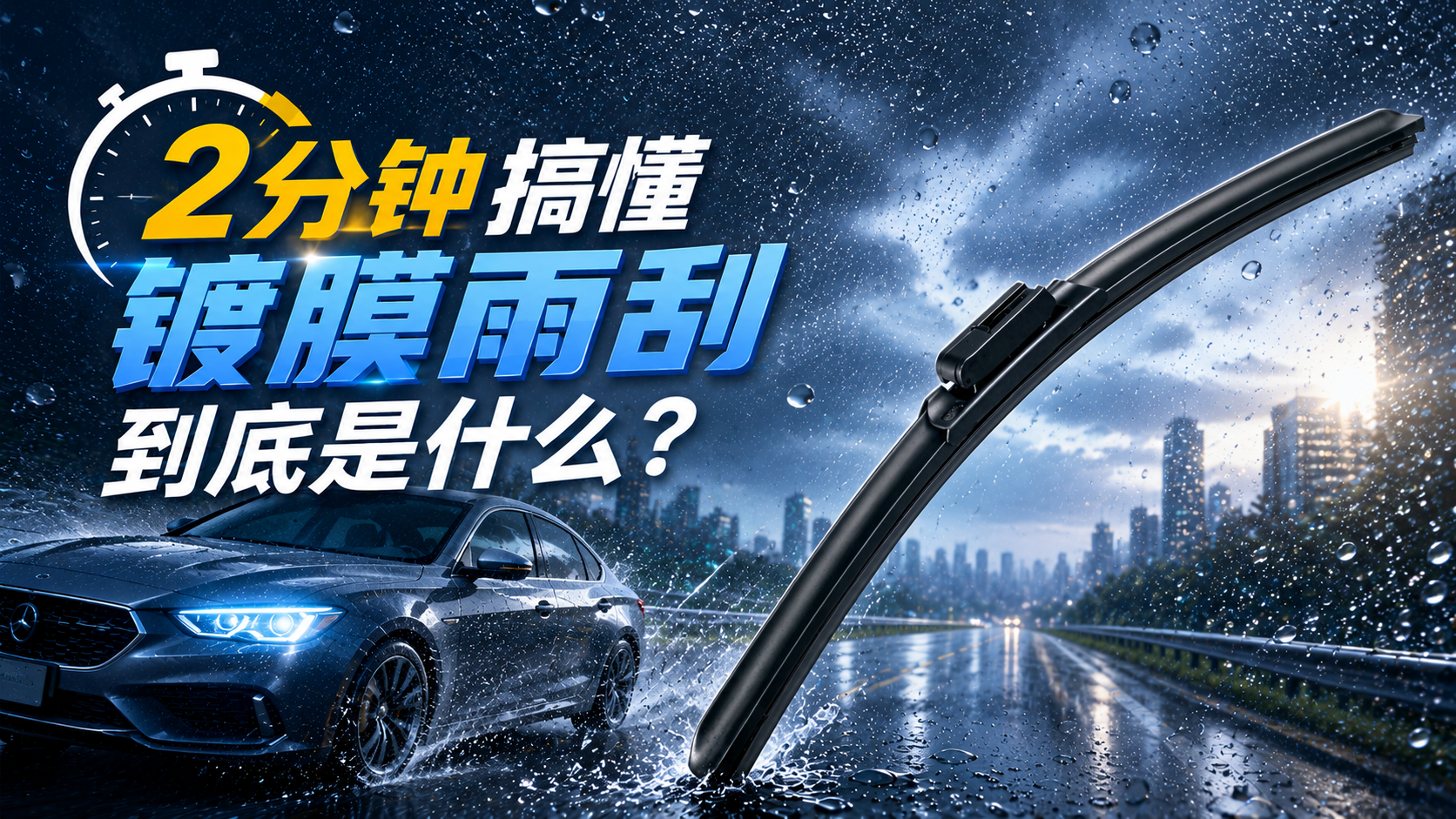 2分钟带你搞懂镀膜雨刮器到底是什么？