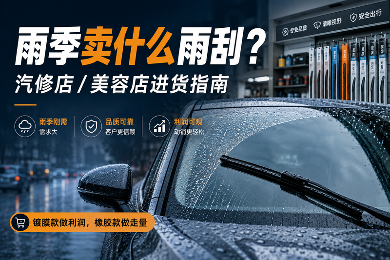 汽修店、美容店雨季卖什么雨刮？批发进货怎么选厂家？