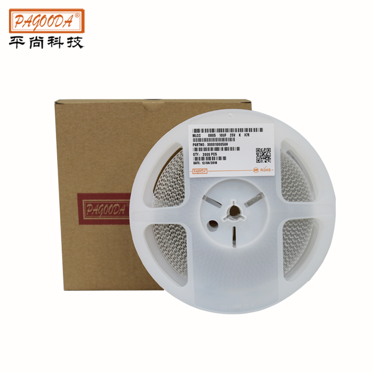 贴片电容0805 106K X7R 10UF 16V ±10% 高容值陶瓷电容器