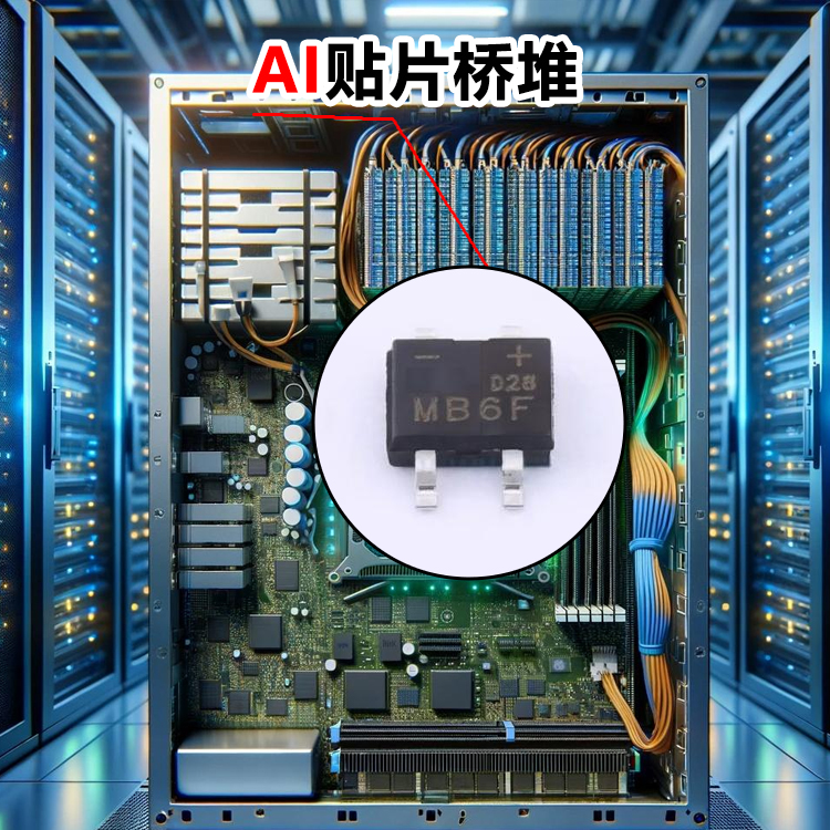 AI贴片桥堆 MBS 0.8A 600V AI系统整流桥堆