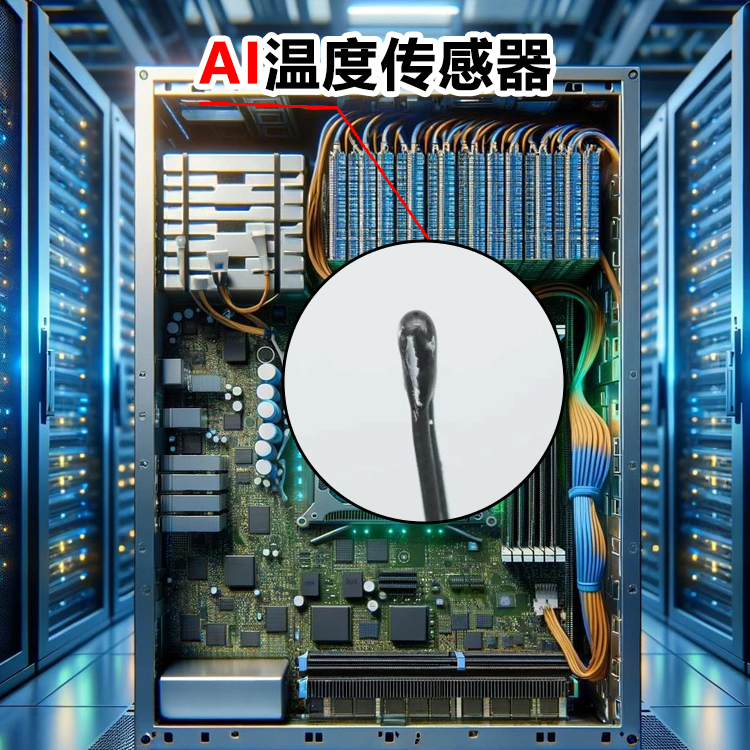 AI温度传感器​探头​ 10kΩ 3435K ±1% NTC热敏电阻 环氧水滴头