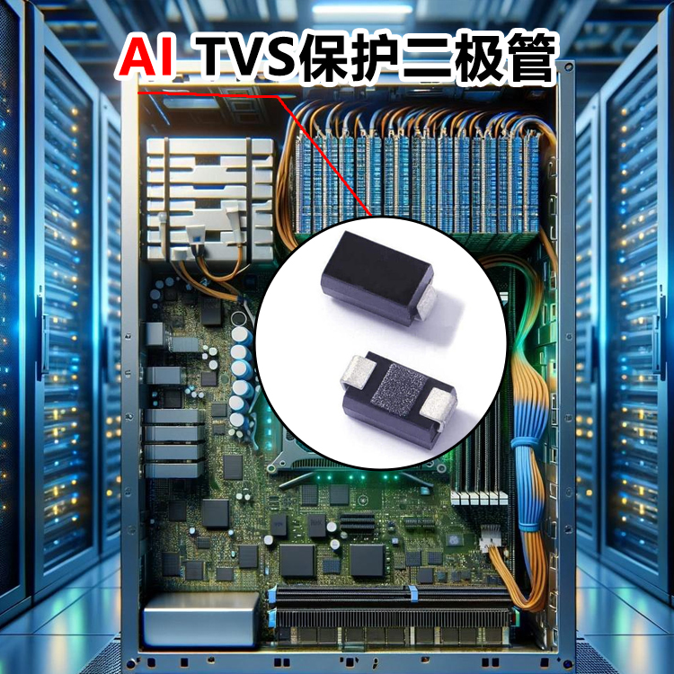 AI TVS二极管 ​48V​ 5kW SMC封装 低钳位 GPU电源浪涌防护