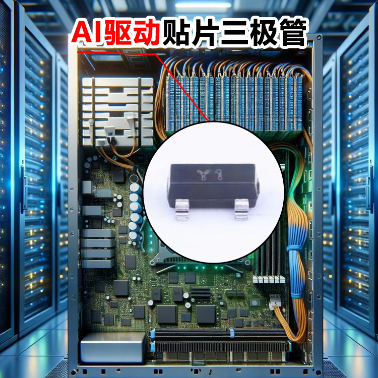 ​AI驱动贴片三极管 SS8050 SOT-23 NPN 电源驱动三级管