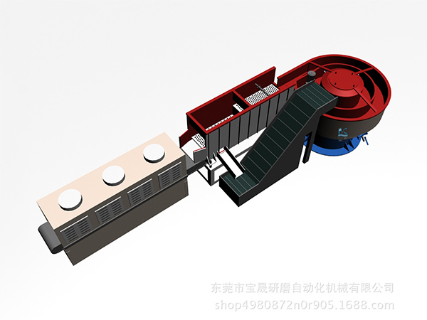 供应380V全自动研磨、清洗烘干一体机厂家  振动研磨设备