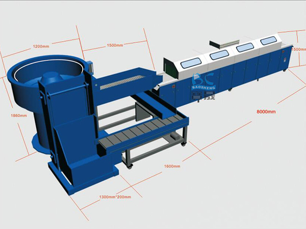 供应全自动通过式【振动研磨生产线】 边进边出振动研磨机