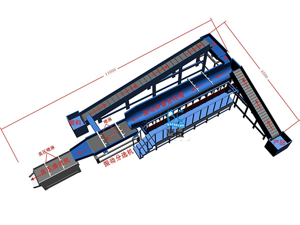 全自动流水线冲压件振动光饰机 高效连续振动式研磨光饰机