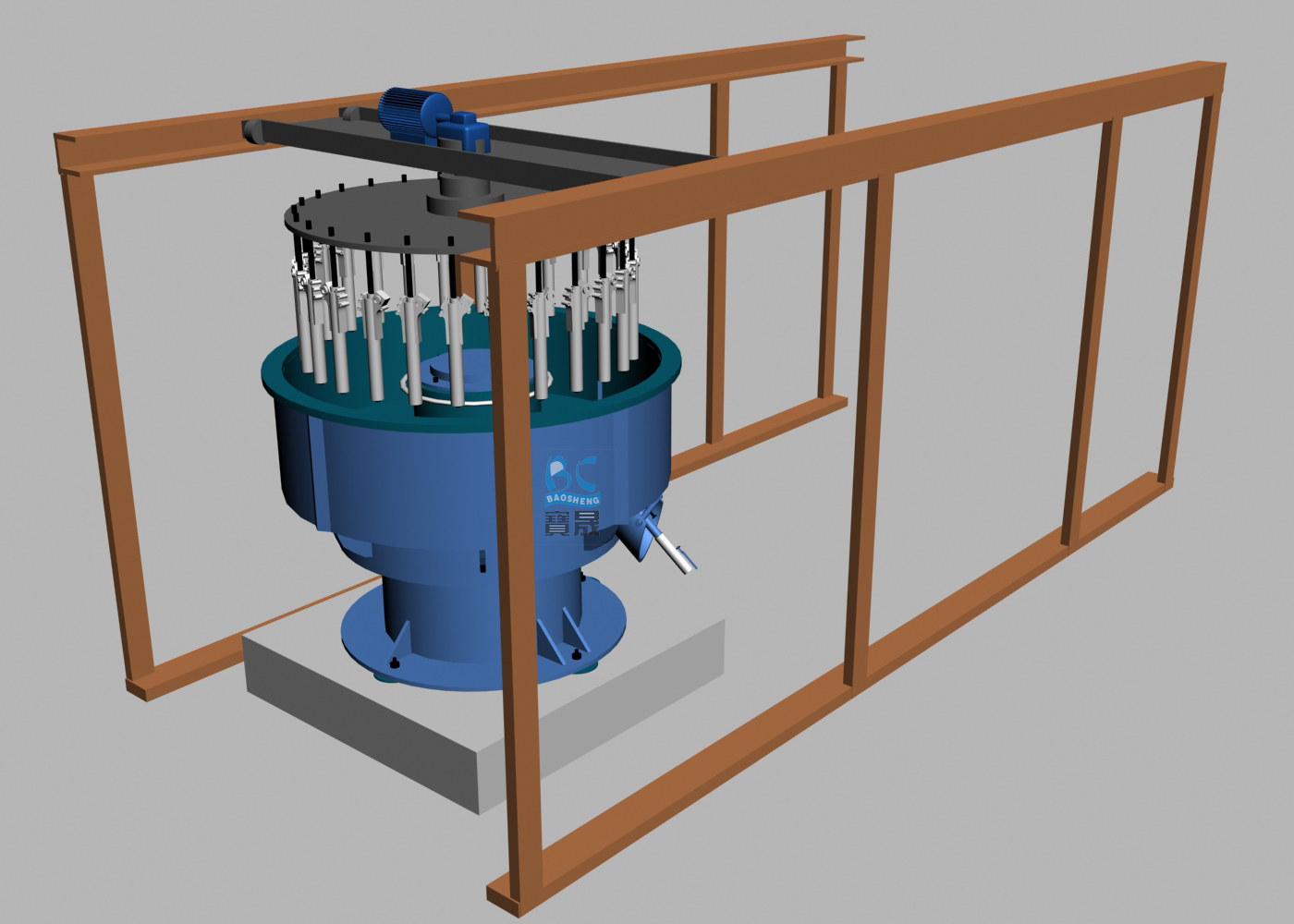 全自动振动研磨清洗烘干一体机