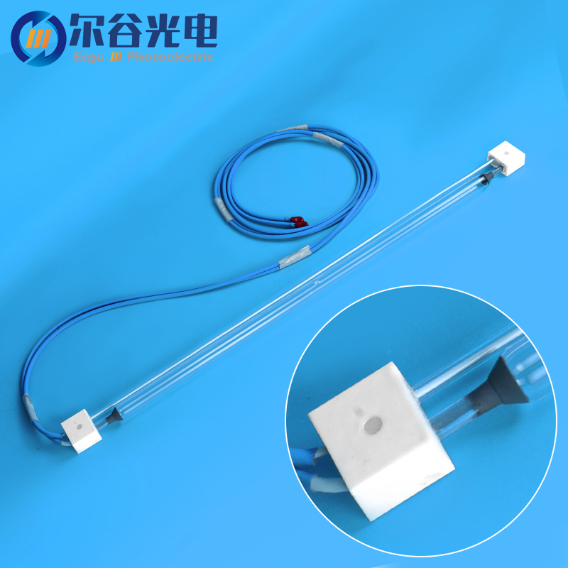 Single ended outgoing UV curing lamp