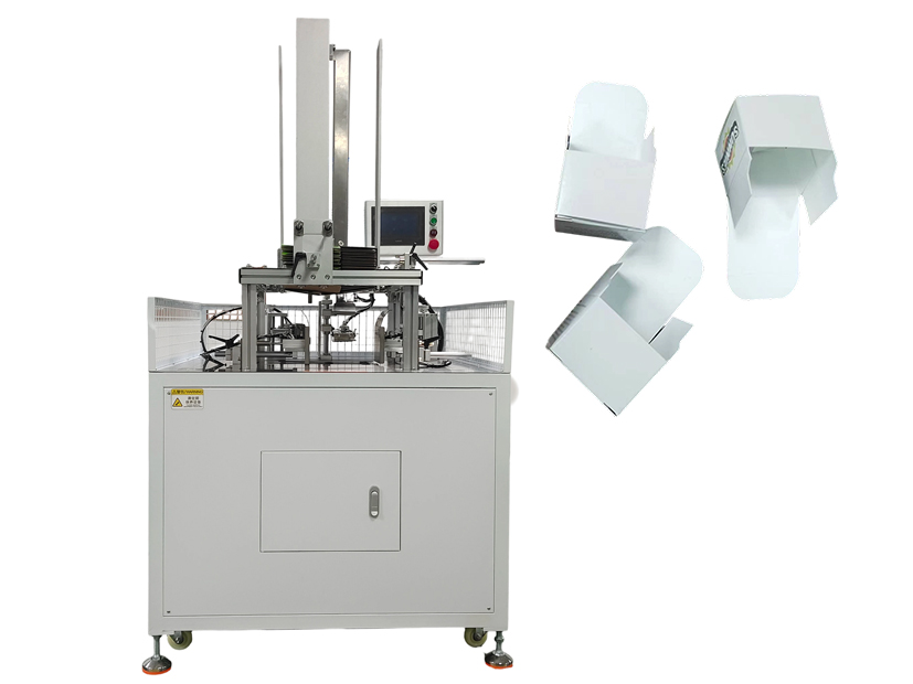 纸盒成型扣底机案例