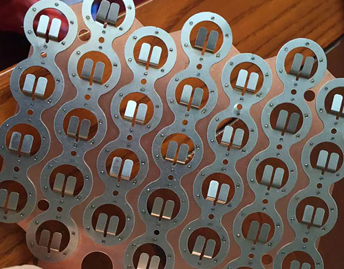 电池镍片点焊样品