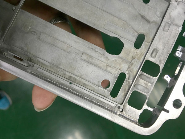 铝合金手机中框焊接样...