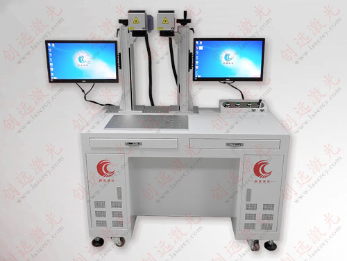 双头光纤激光打标机