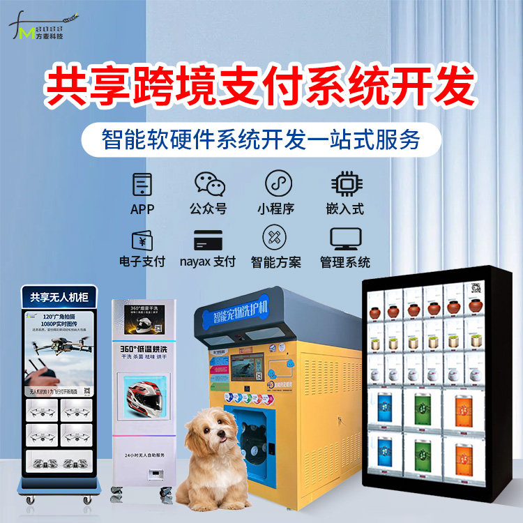 跨境支付新赛道！共享项目AI自助软硬件物联网方案，实现全域智能收付