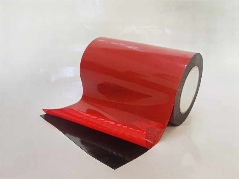 1.0红膜黑 PE泡棉胶带