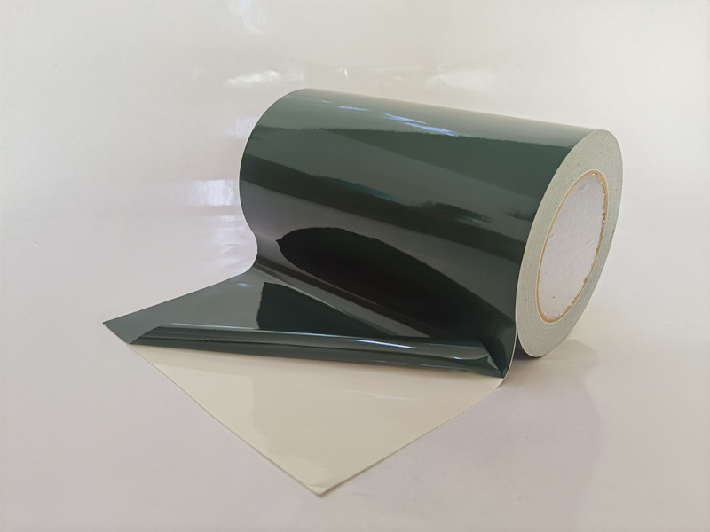 1.0 绿膜白 PE泡棉胶带