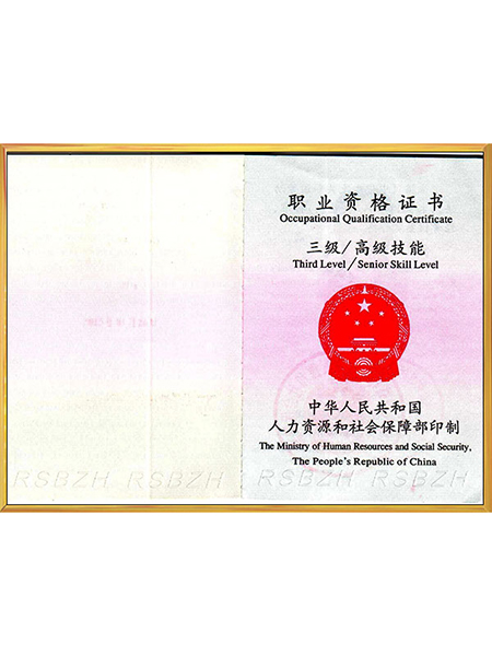 职业资格证书